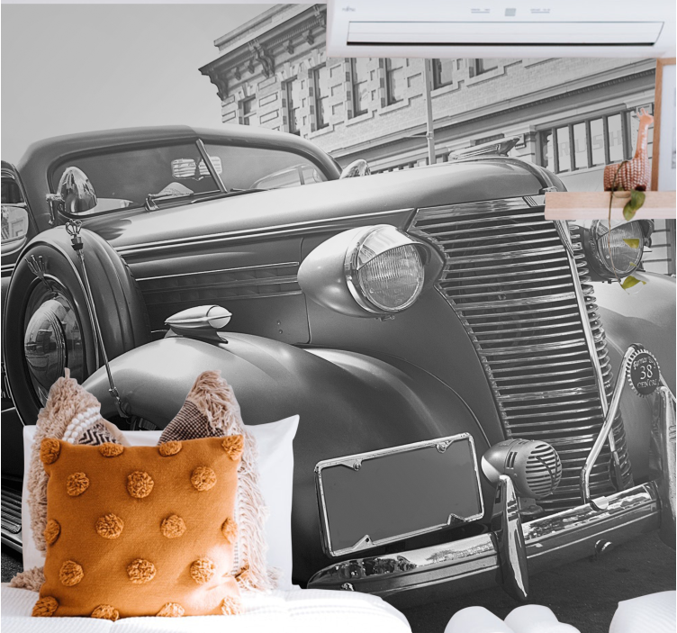 其他车辆壁画经典汽车展示 - TenStickers