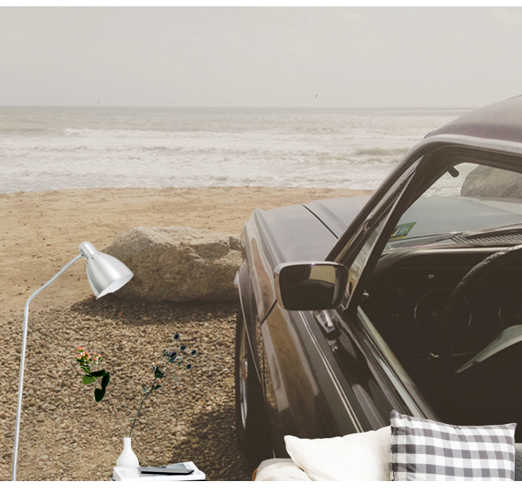 其他车辆壁画 经典汽车景观 - TenStickers