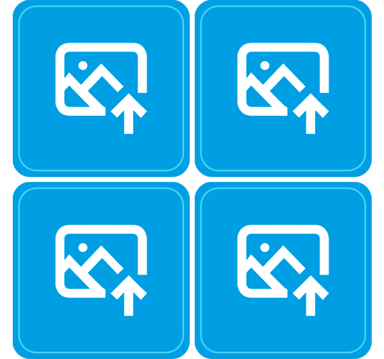 个性化狗照片杯垫 - TenStickers