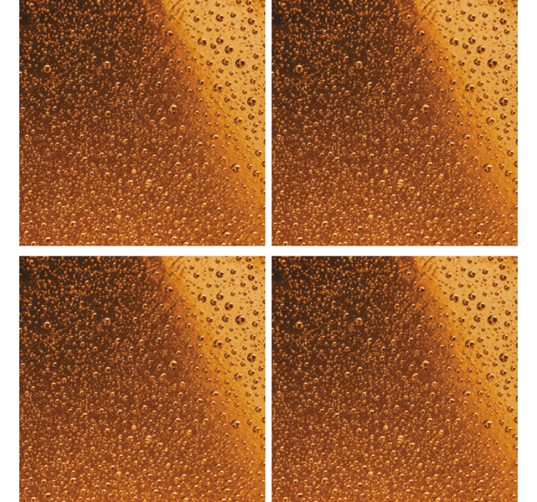 杯垫 啤酒垫 琥珀水滴图案 - TenStickers