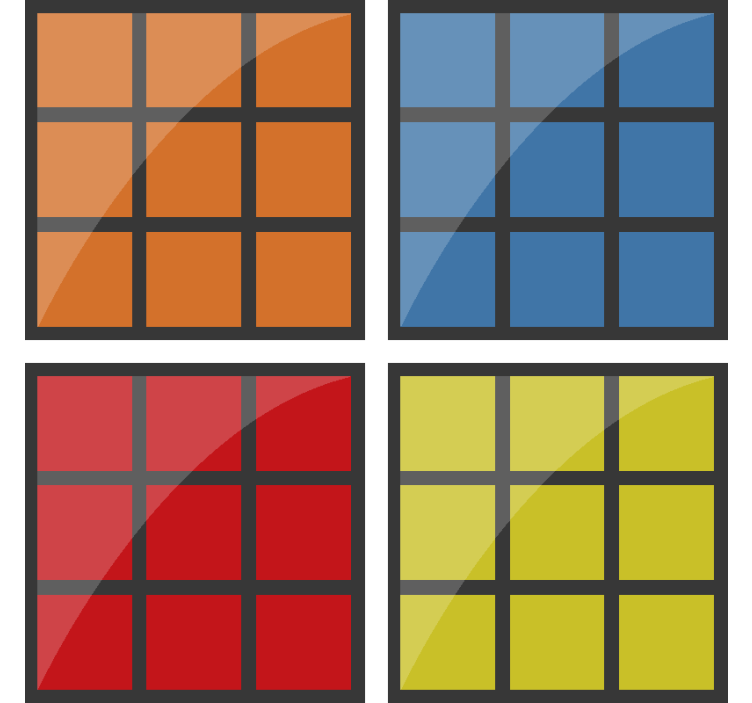 多维数据集游戏怪胎喝杯垫 - TenStickers