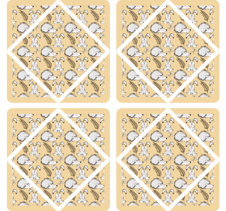 盲人怪物与奇幻动物图案相结合 - TenStickers