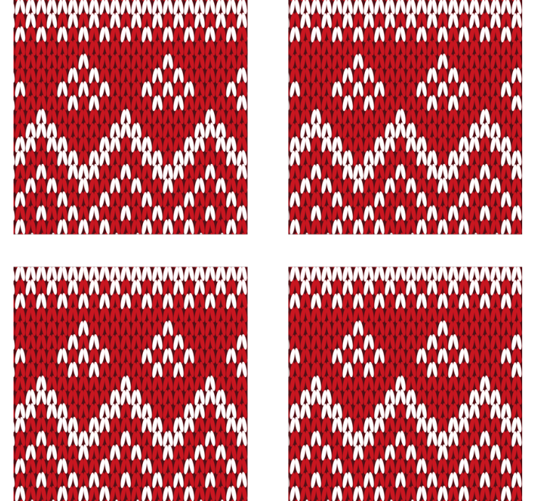 圣诞节典型模式喝杯垫 - TenStickers