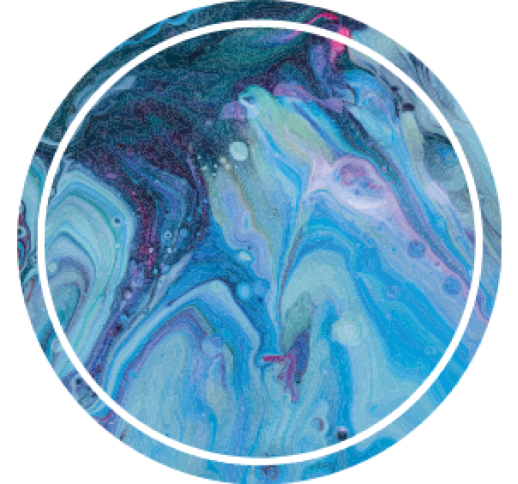 杯垫纹理旋转蓝色图案 - TenStickers