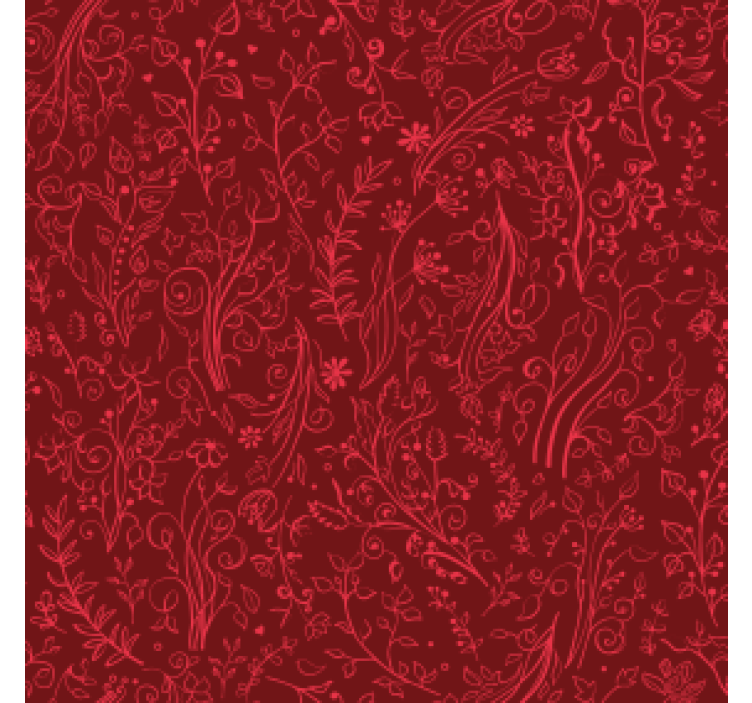 杯垫纹理与花卉图案背景相结合 - TenStickers