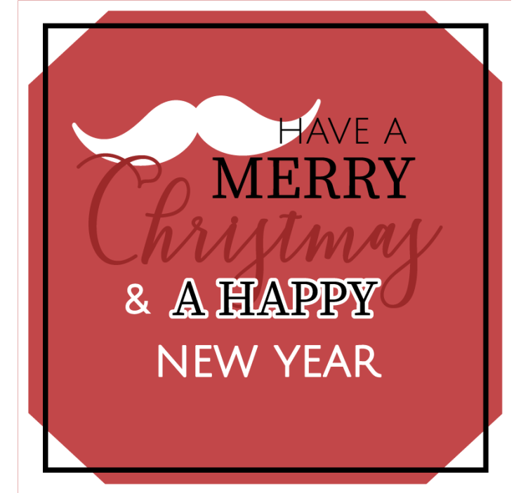 圣诞杯垫带来欢乐节日问候 - TenStickers