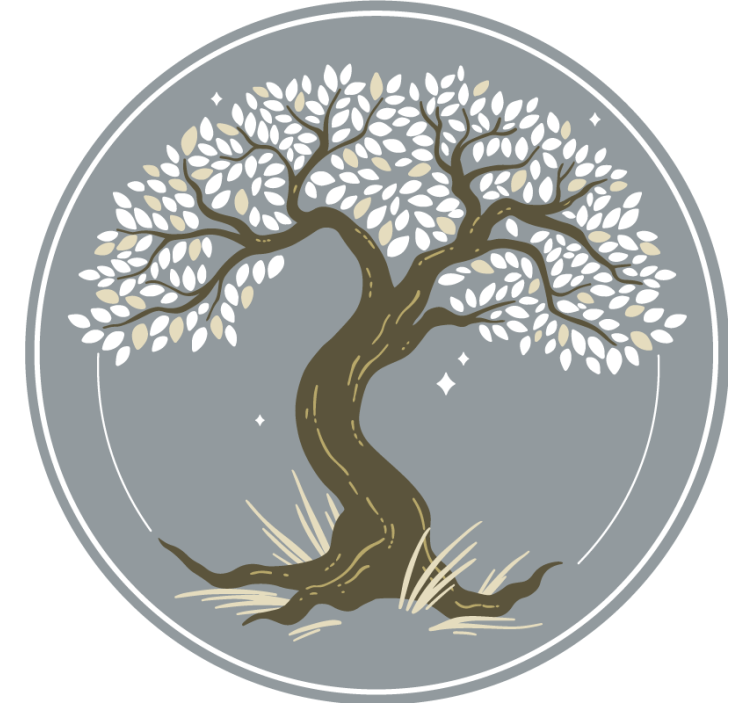 杯垫纹理优雅树木剪影 - TenStickers
