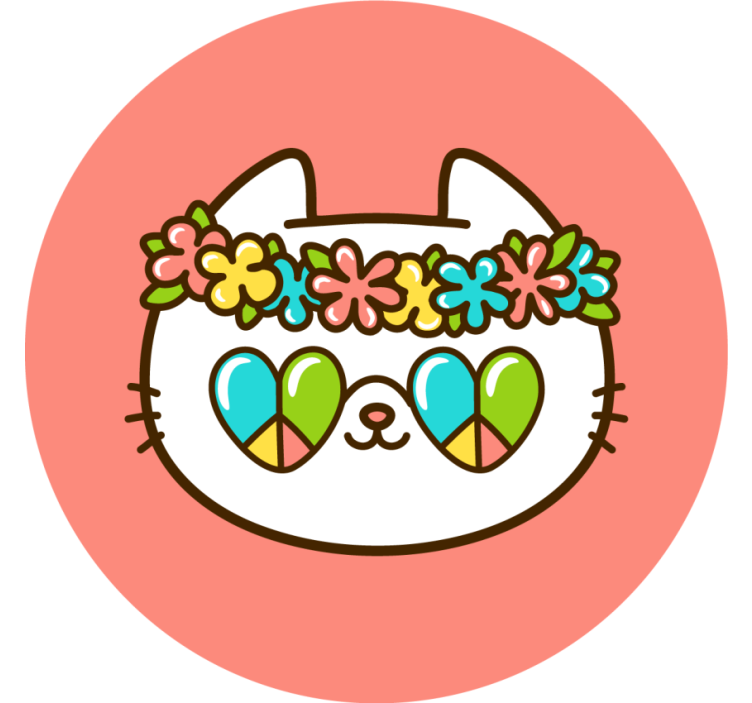 盲人怪物花冠猫 - TenStickers