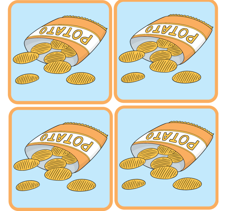 盲人怪物零食袋插图 - TenStickers