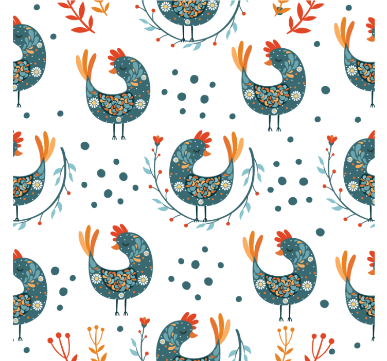 盲人怪物趣味母鸡图案 - TenStickers