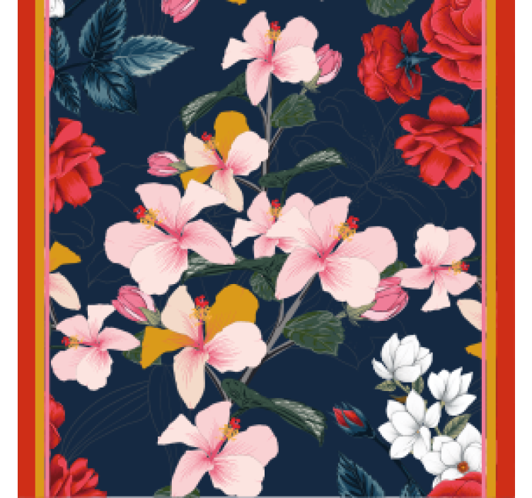 盲人怪物热带花卉图案产品 - TenStickers