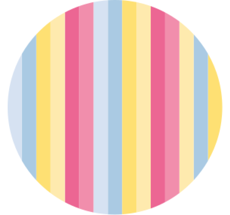 杯垫纹理呈现多彩条纹图案 - TenStickers