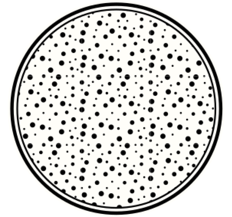 杯垫纹理黑点图案 - TenStickers