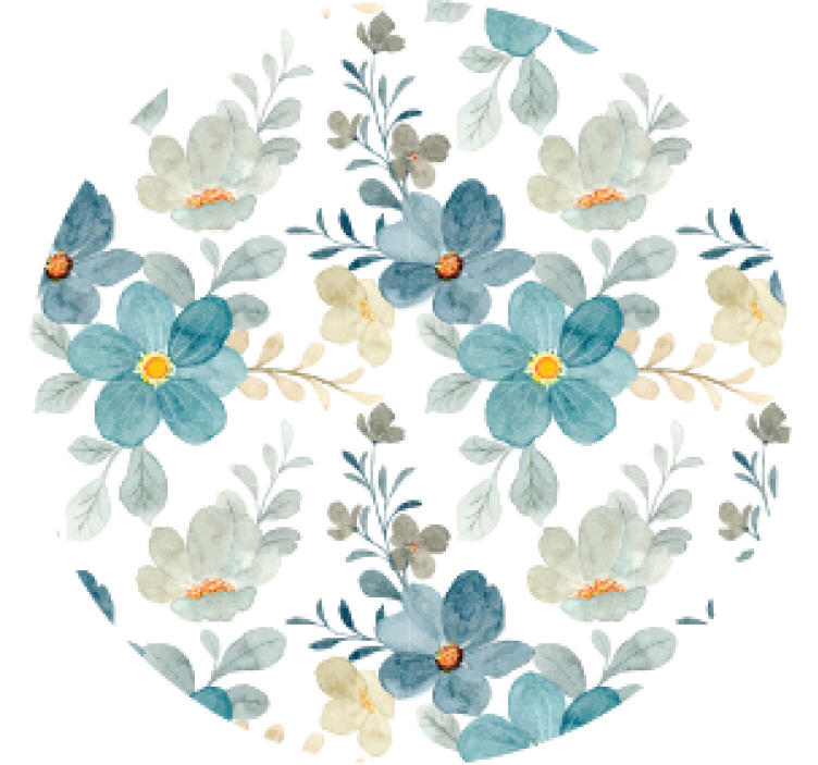 杯垫现代设计植物纹理质感 - TenStickers