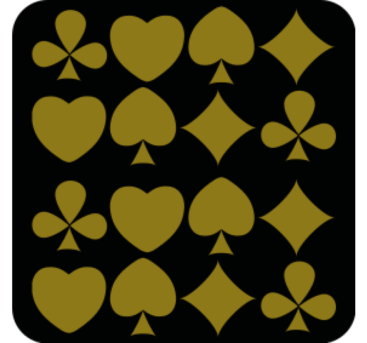 杯垫纹理与几何图形图案相结合 - TenStickers