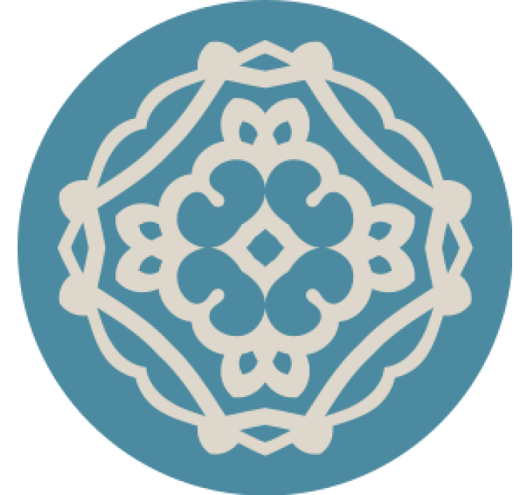 杯垫纹理与复杂图案叠加相结合 - TenStickers