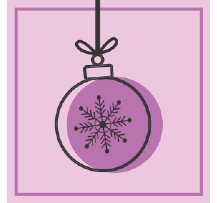 圣诞杯垫雪花装饰图案 - TenStickers