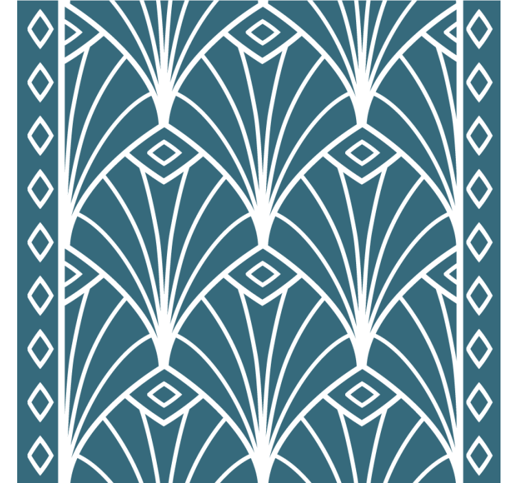 杯垫纹理与几何图案相结合的设计 - TenStickers