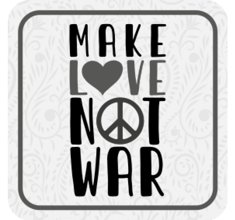 做爱战争报价文本杯垫不是 - TenStickers