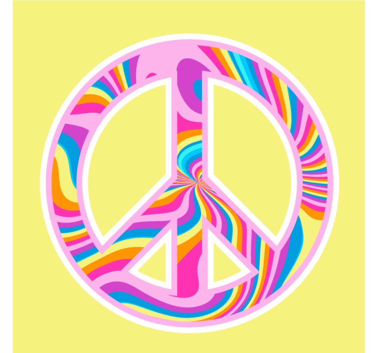 盲人怪物生机勃勃的和平象征 - TenStickers