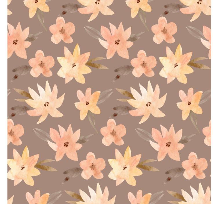 杯垫纹理植物图案表面 - TenStickers