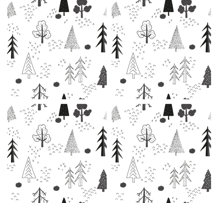 杯垫纹理自然线条艺术 - TenStickers