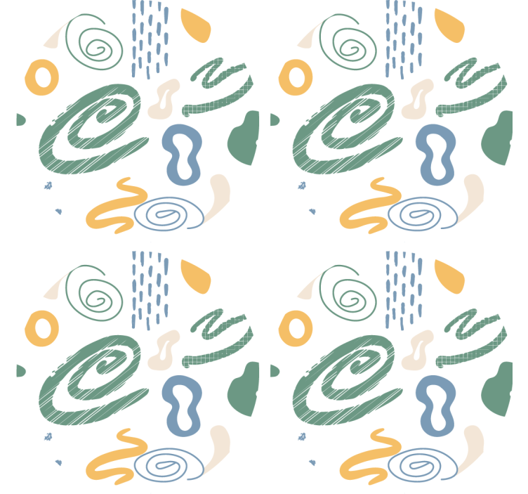 杯垫纹理与抽象漩涡图案相结合 - TenStickers