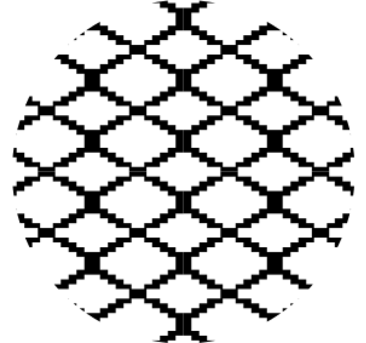 杯垫纹理与几何图案叠加 - TenStickers