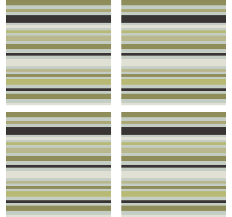 杯垫纹理呈现绿色与黑色条纹图案 - TenStickers