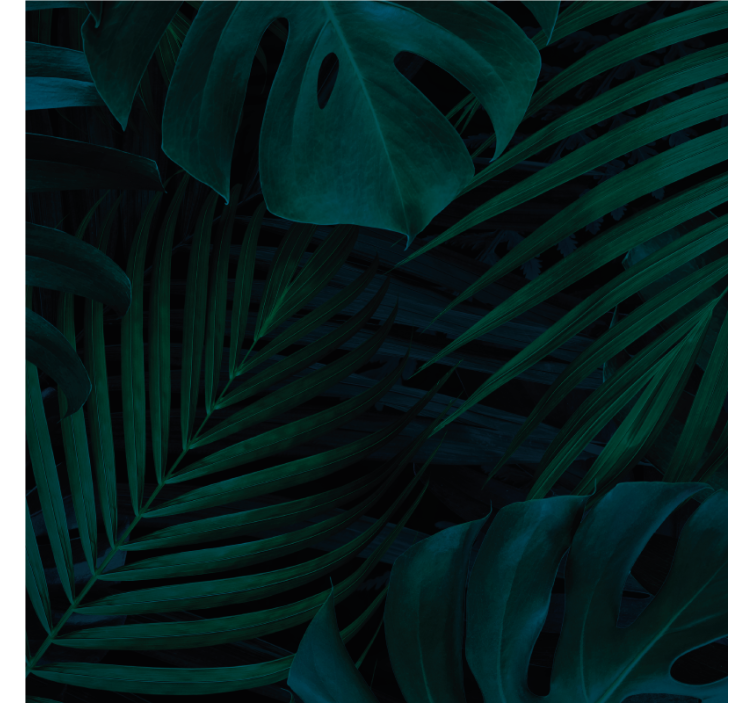 杯垫纹理生机盎然的绿植图案 - TenStickers