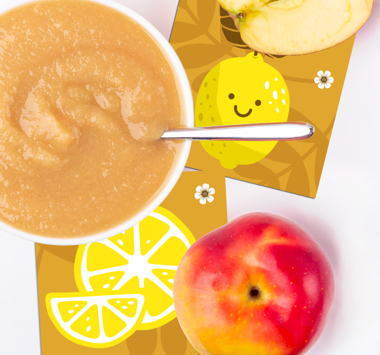 卡通柠檬柑橘过山车 - TenStickers