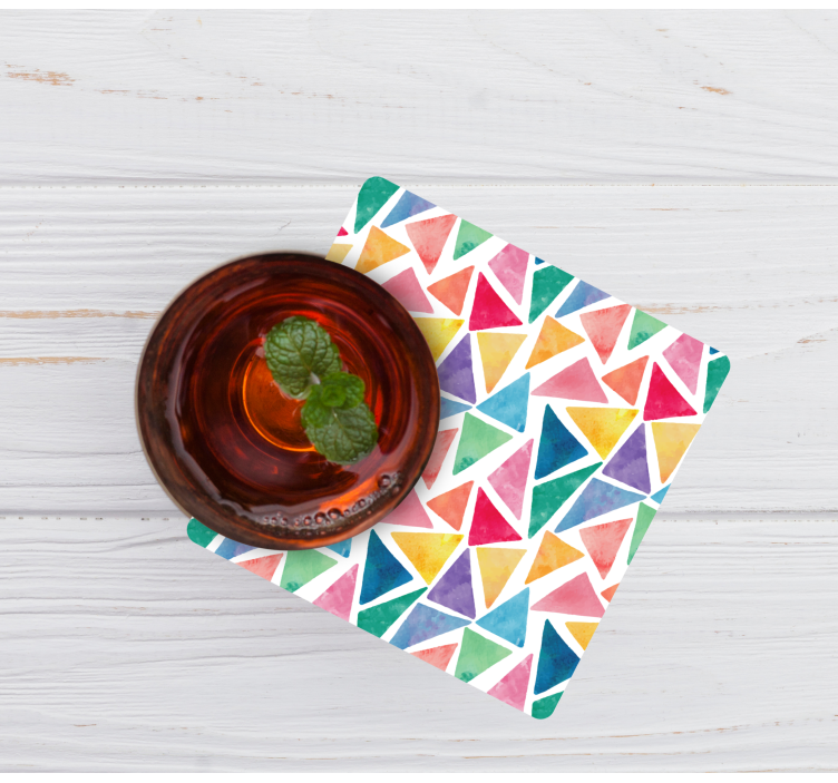 多彩的马赛克纹理杯垫 - TenStickers