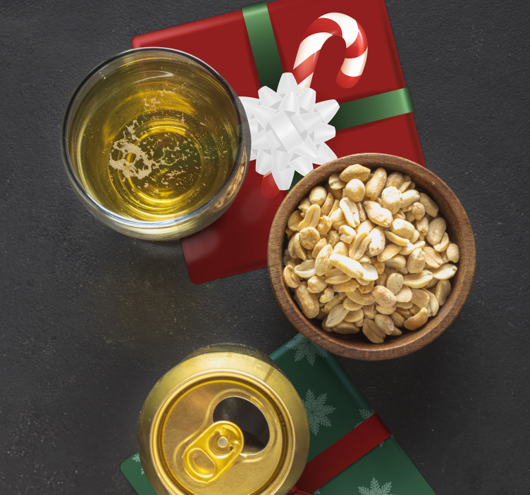 礼盒装饮料杯垫 - TenStickers