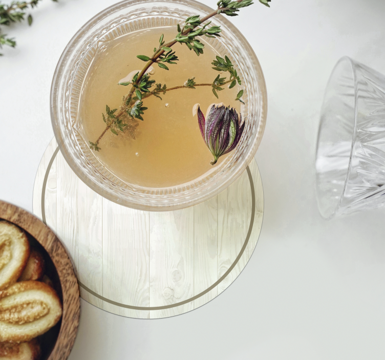 白木复古杯垫 - TenStickers