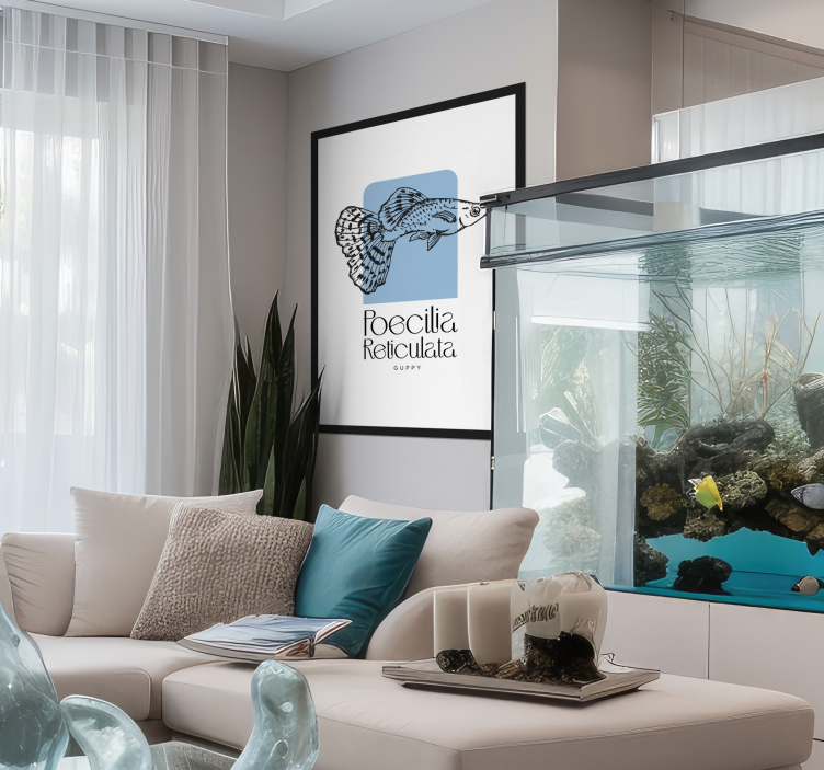 鱼类宣传海报 小丑鱼 - TenStickers