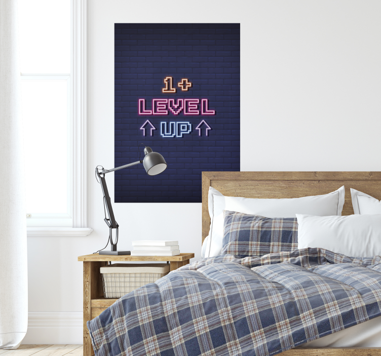 游戏升级游戏海报 - TenStickers