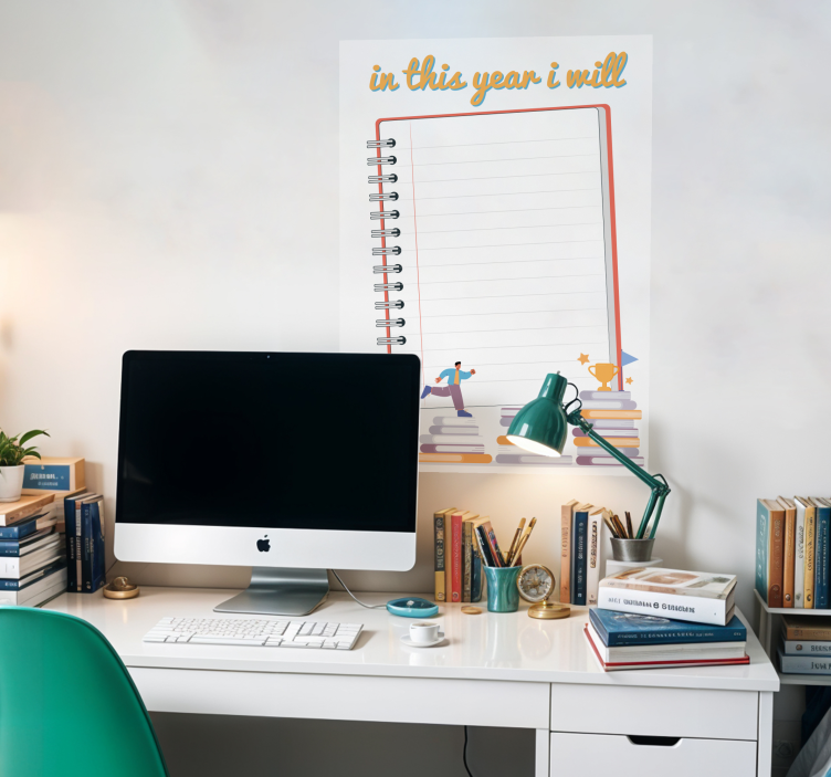 海报年度目标明确展示 - TenStickers