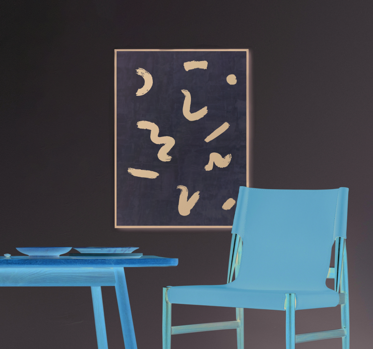 斯堪的纳维亚海报黑色刷子形状 - TenStickers