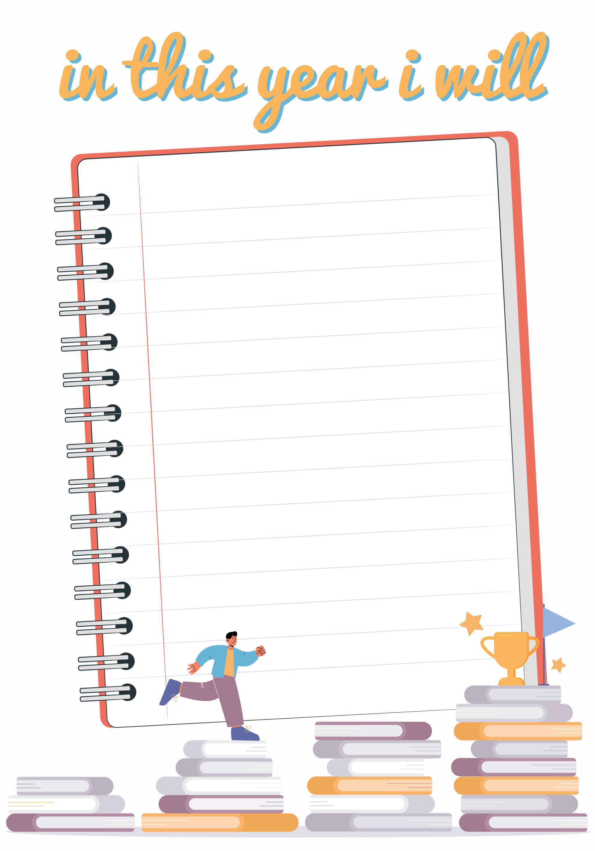 海报年度目标明确展示 - TenStickers