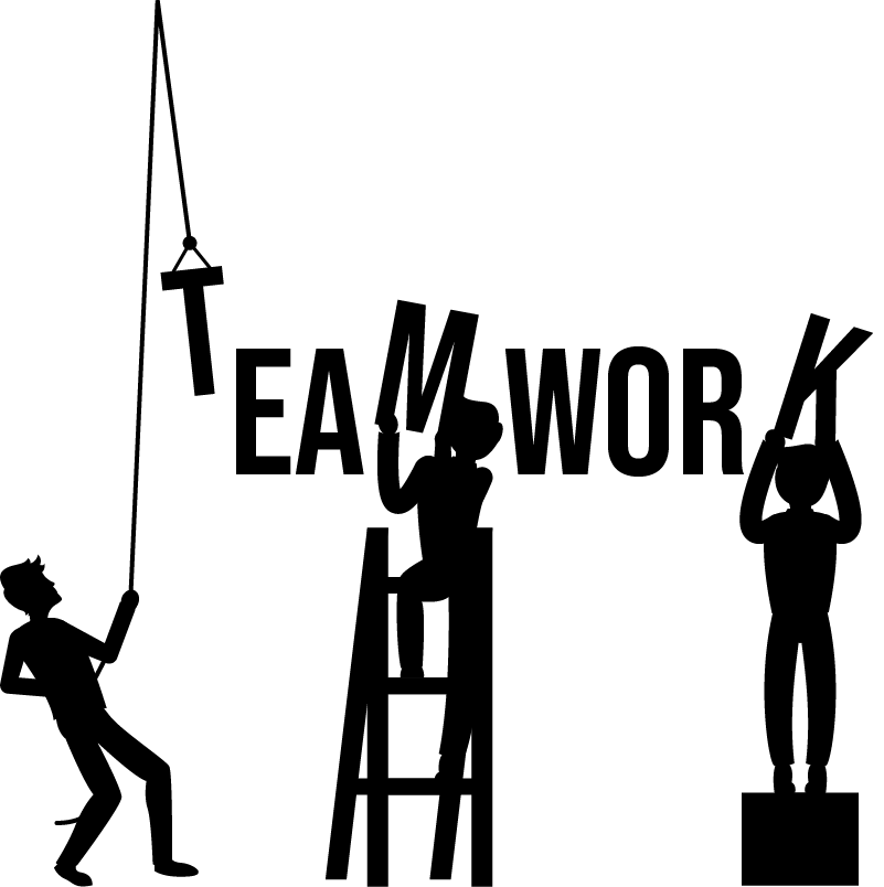 办公室宣传画展现团队合作精神 - TenStickers