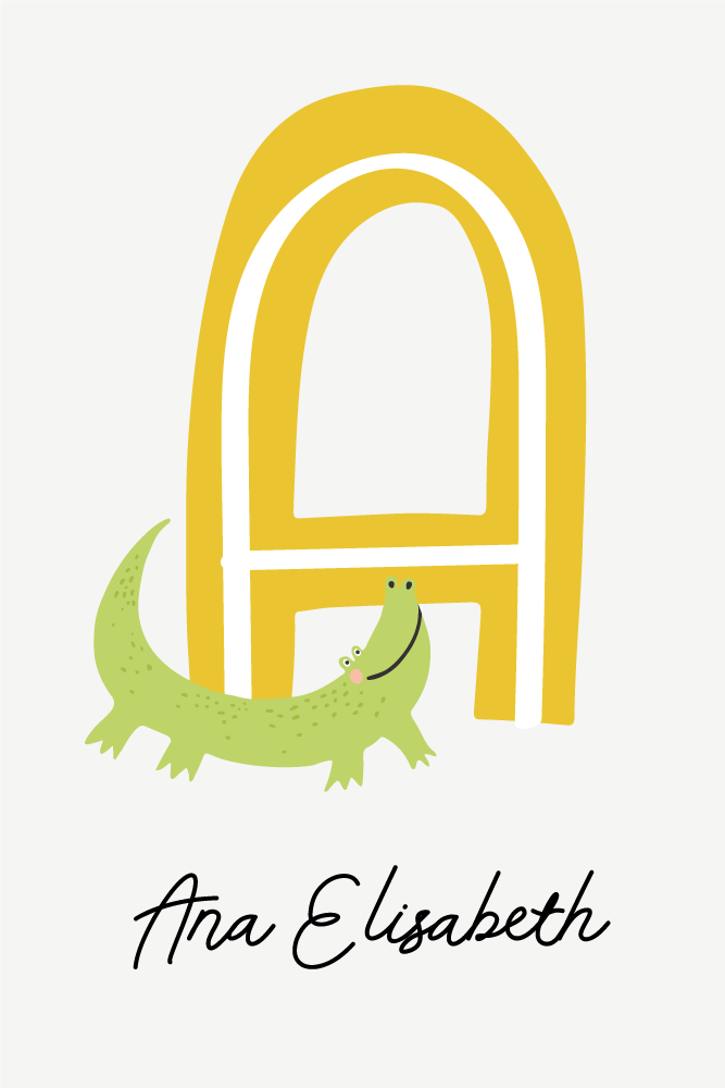 青少年卧室的宣传画：鳄鱼伙伴 - TenStickers