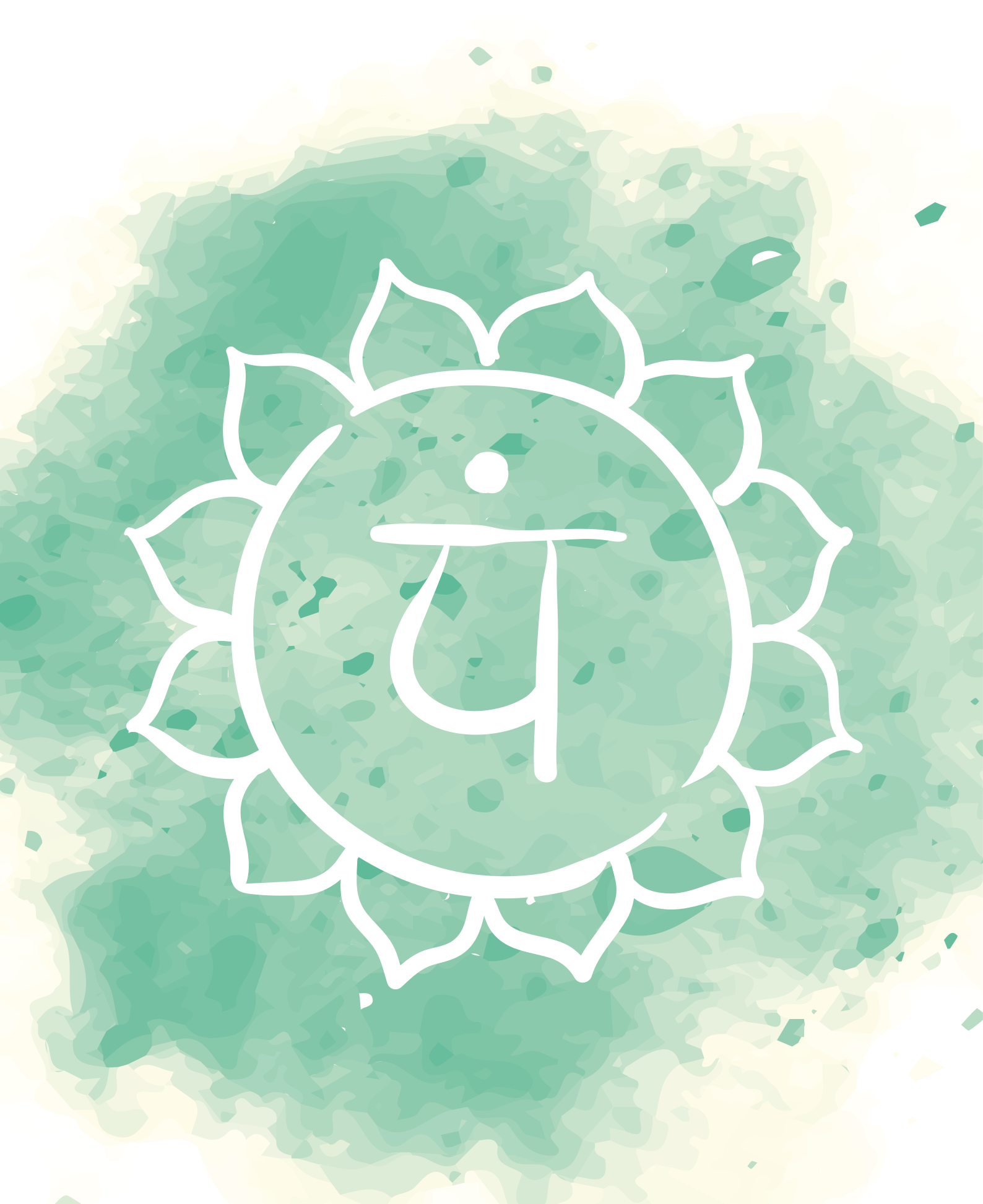 禅宗宣传画美丽的心轮符号 - TenStickers