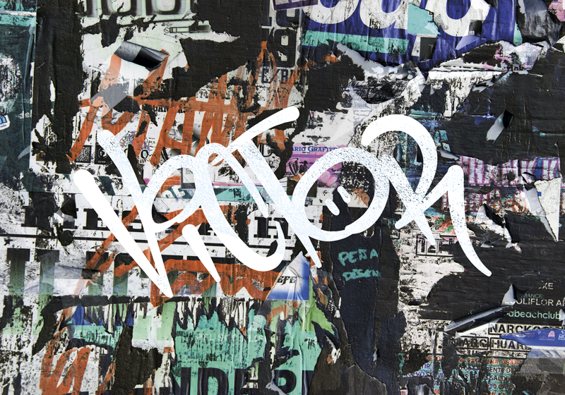 带有名字的涂鸦海报 - TenStickers