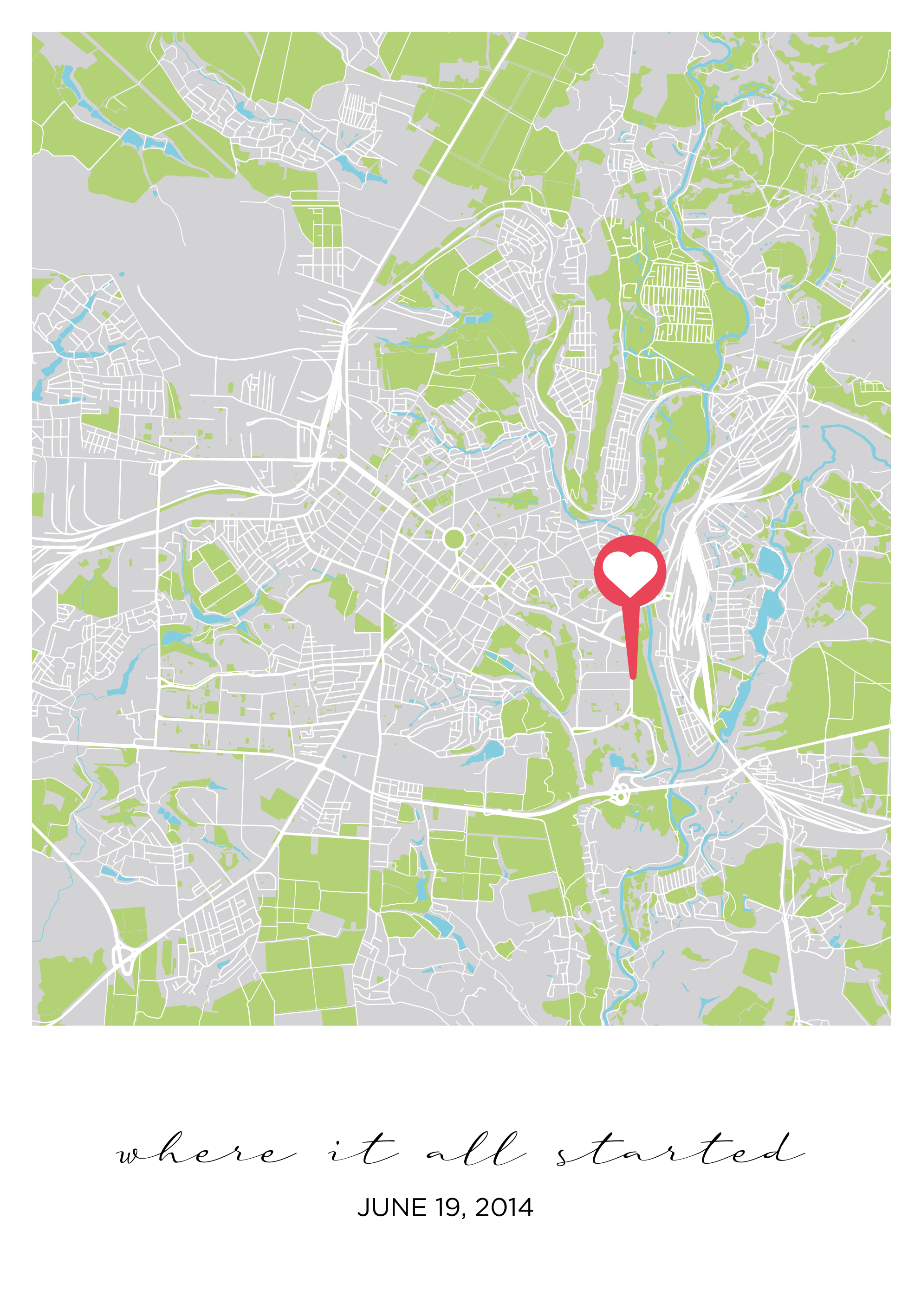 一切从哪里开始可定制的海报 - TenStickers