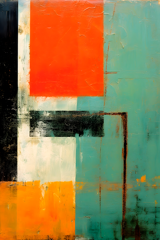 艺术海报 表现主义矩形 - TenStickers