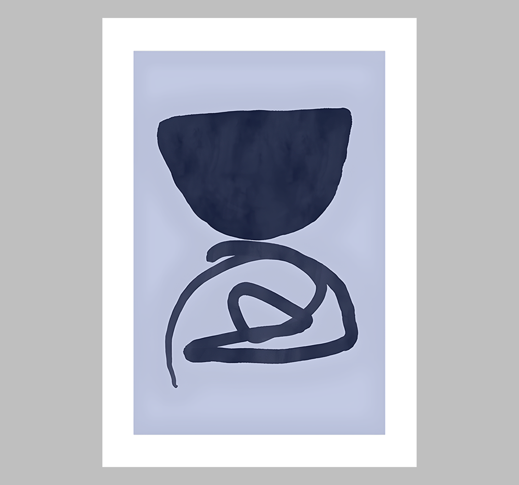 抽象的海报 紫色框 - TenStickers