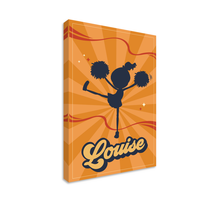 盲人欢快拉拉队员个性化艺术作品 - TenStickers