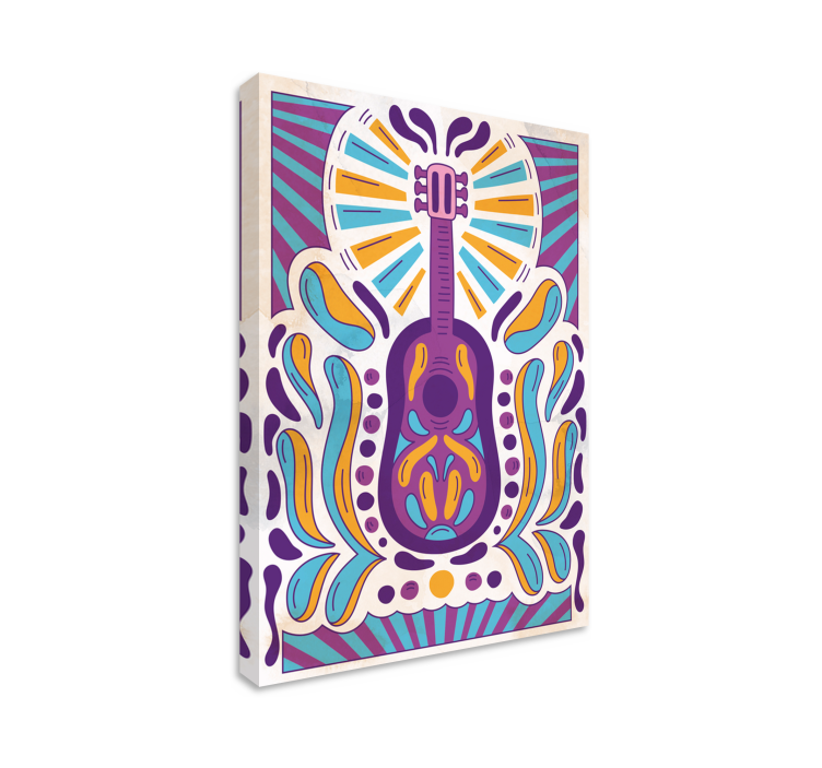 音乐图案帆布艺术 - TenStickers