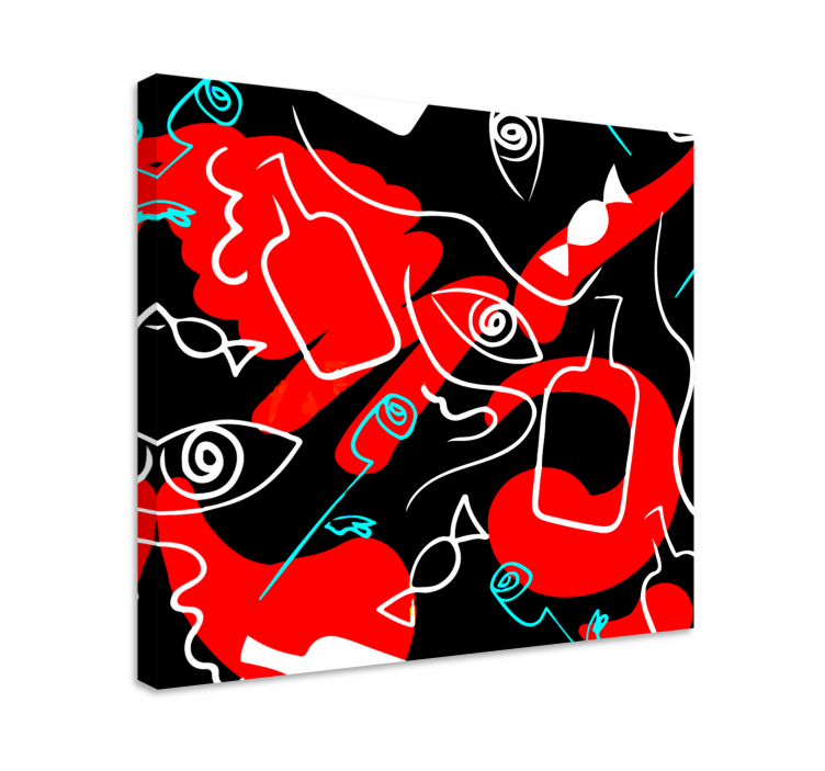 盲人水果呈现抽象水果形状 - TenStickers