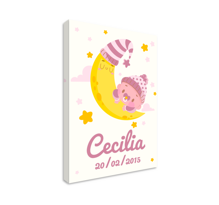 Bebe nombre y datos幼儿园用帆布 - TenStickers